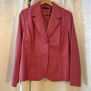 Pink Leather Jacket